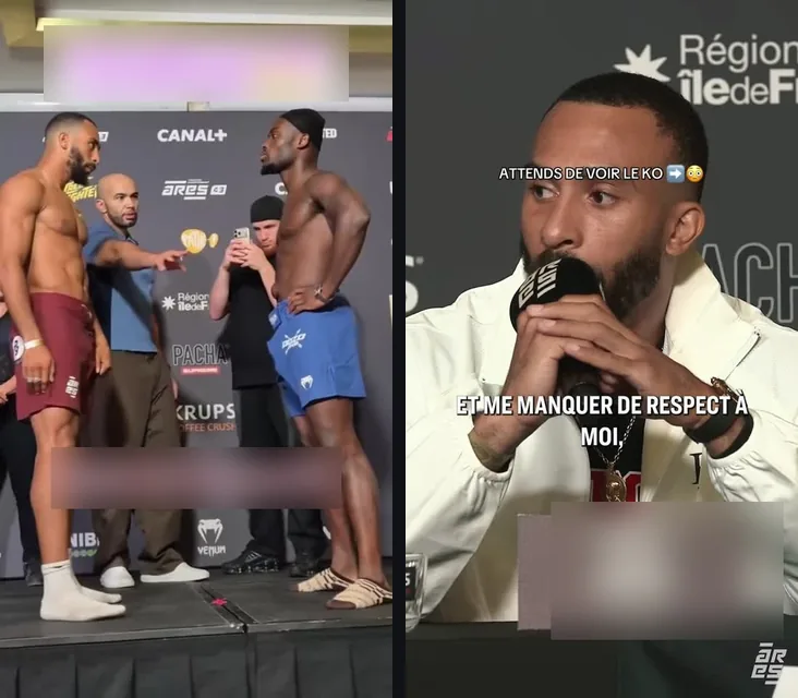 Deux clips TikTok de la campagne sport de combat&nbsp;: le face-à-face avant le combat et la conférence de presse